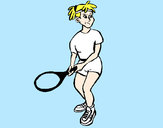 Dibujo Chica tenista 1 pintado por jfrkffkkf