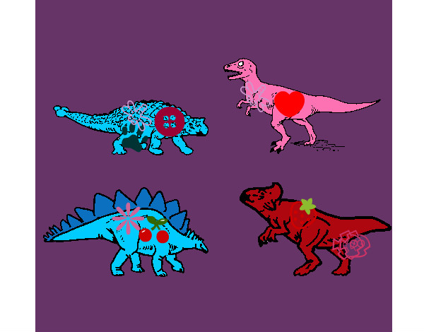 Dibujo Dinosaurios de tierra pintado por valemass 