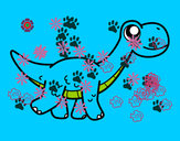 Dibujo Diplodocus feliz pintado por ikerito