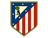 Dibujo Escudo del Club Atlético de Madrid pintado por luiizes