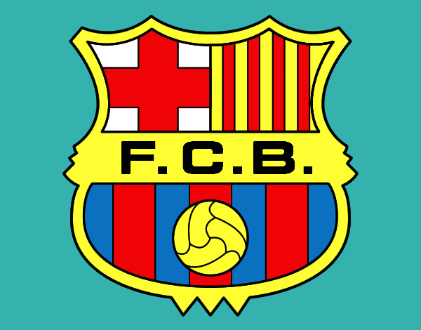 Dibujo Escudo del F.C. Barcelona pintado por eduardo9