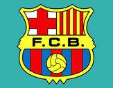 Dibujo Escudo del F.C. Barcelona pintado por eduardo9