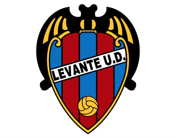 Dibujo Escudo del Levante UD pintado por MartinB