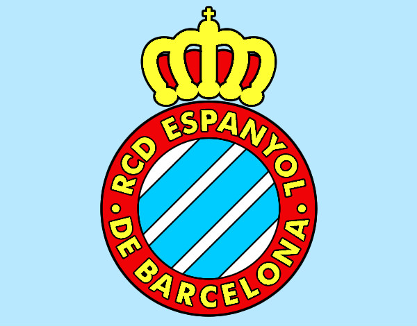 Dibujo Escudo del RCD Espanyol pintado por eduardo9