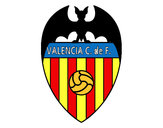Dibujo Escudo del Valencia C. F. pintado por MartinB