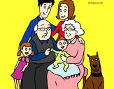 Dibujo Familia pintado por jfrkffkkf