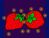 Dibujo fresas pintado por yohaneth