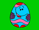 Dibujo Huevo de pascua feliz pintado por davitd