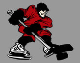 Dibujo Jugador de hockey profesional pintado por jfrkffkkf