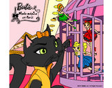 Dibujo La gata de Barbie descubre a las hadas pintado por Veri Veri