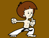 Dibujo Luchador de kung-fu pintado por jfrkffkkf