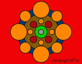 Dibujo Mandala con redondas pintado por taus