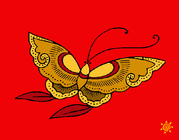 Dibujo Mariposa 8a pintado por Veri Veri