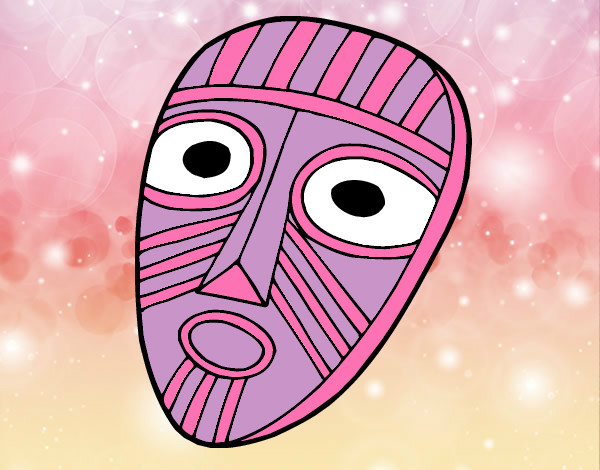 Dibujo Máscara sorprendida pintado por jeki