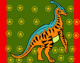 Dibujo Parasaurolofus con rayas pintado por FELINO34
