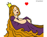Dibujo Princesa relajada pintado por rubymon200