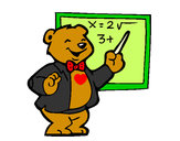 Dibujo Profesor oso pintado por yumen
