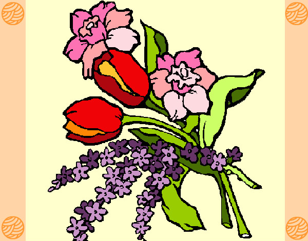 Dibujo Ramo de flores pintado por Veri Veri