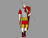 Dibujo Soldado romano pintado por jfrkffkkf
