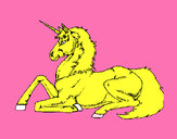 Dibujo Unicornio sentado pintado por mimoar
