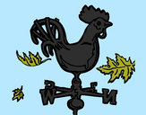 Dibujo Veletas y gallo pintado por jfrkffkkf