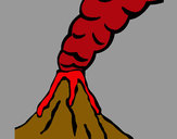 Dibujo Volcán pintado por eduardo9