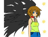 Dibujo Ángel con grandes alas 1 pintado por _One-Sann_