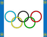Dibujo Anillas de los juegos olimpícos pintado por efevefe