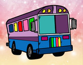 Dibujo Autobús del colegio pintado por christine8