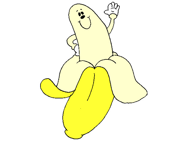 Dibujo Banana pintado por XITLALLI