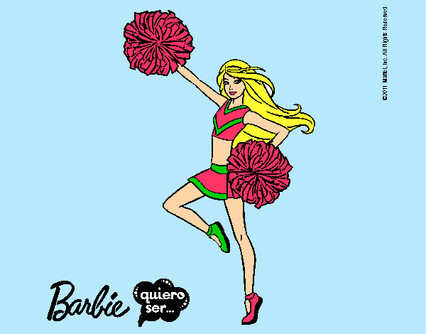 Dibujo Barbie animadora pintado por ivi999