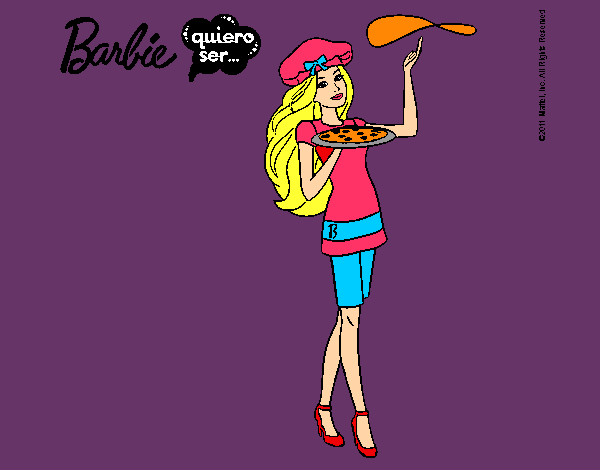 Dibujo Barbie cocinera pintado por ivi999