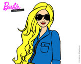 Dibujo Barbie con gafas de sol pintado por ivi999