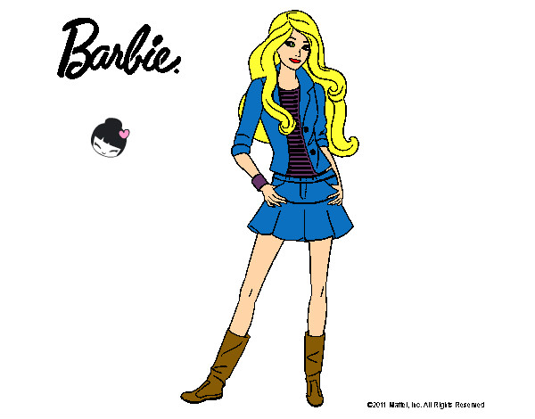 Dibujo Barbie juvenil pintado por ivi999