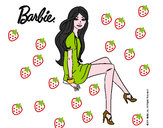 Dibujo Barbie sentada pintado por mf_816