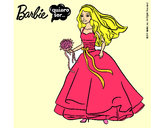 Dibujo Barbie vestida de novia pintado por ivi999