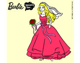 Dibujo Barbie vestida de novia pintado por MARLENCITH