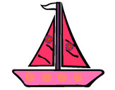 Dibujo Barco velero 1 pintado por cachu