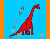 Dibujo Braquiosaurio pintado por inariama