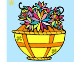 Dibujo Cesta de flores 11 pintado por danizzmoxa