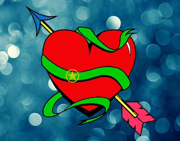 Dibujo Corazón con flecha III pintado por mikuhatasu