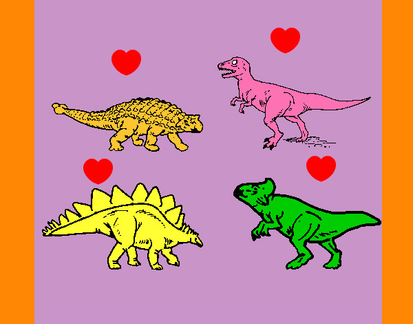 Dibujo Dinosaurios de tierra pintado por inariama