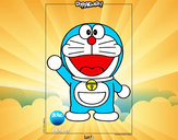 Dibujo Doraemon pintado por smilelove