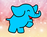 Dibujo Elefante bailarín pintado por ericflato