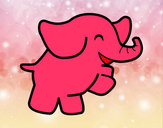 Dibujo Elefante bailarín pintado por ericflato