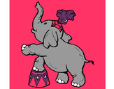 Dibujo Elefante pintado por tina01