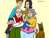 Dibujo Familia pintado por 44323