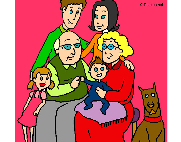 Dibujo Familia pintado por BRUNA
