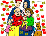 Dibujo Familia pintado por pazrivas