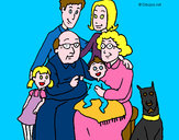 Dibujo Familia pintado por rumi